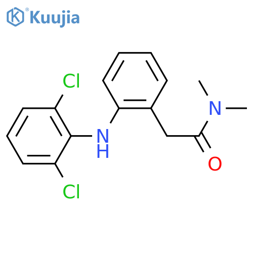2-(2,6-Dichlorophenyl)amino-N,N-dimethylbenzeneacetamide structure