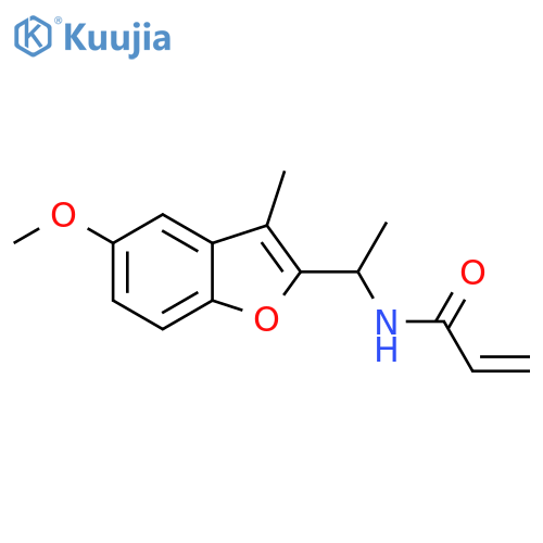 N-[1-(5-Methoxy-3-methyl-2-benzofuranyl)ethyl]-2-propenamide structure