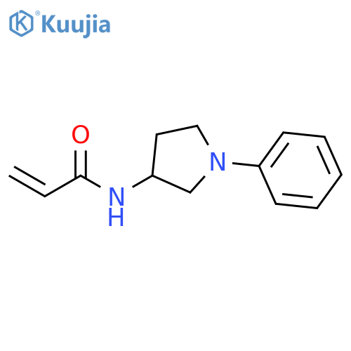 N-(1-Phenyl-3-pyrrolidinyl)-2-propenamide structure