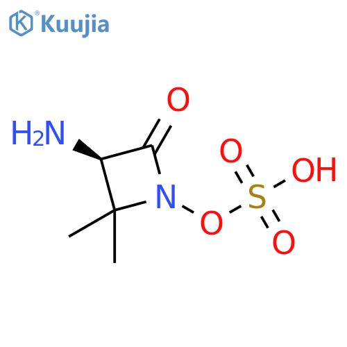 (R)-3-Amino-2,2-dimethyl-4-oxoazetidin-1-yl hydrogen sulfate structure