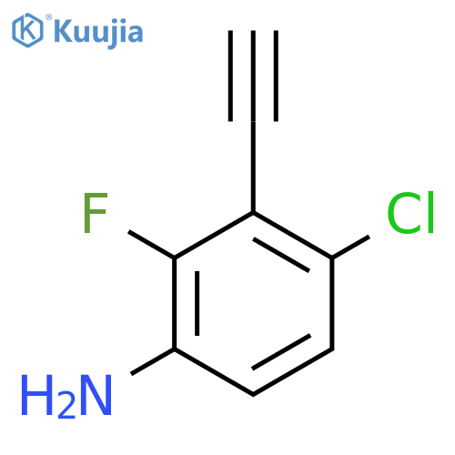 4-Chloro-3-ethynyl-2-fluoro-aniline structure