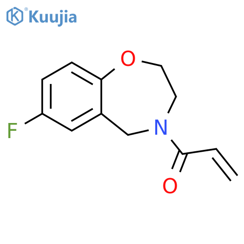 1-(7-Fluoro-2,3-dihydro-1,4-benzoxazepin-4(5H)-yl)-2-propen-1-one structure