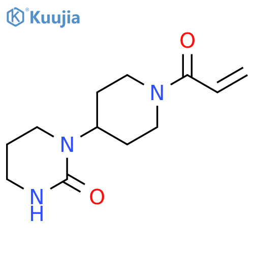 Tetrahydro-1-[1-(1-oxo-2-propen-1-yl)-4-piperidinyl]-2(1H)-pyrimidinone structure