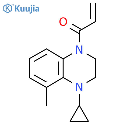 1-(4-Cyclopropyl-5-methyl-2,3-dihydroquinoxalin-1-yl)prop-2-en-1-one structure