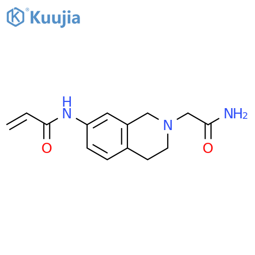 N-2-(carbamoylmethyl)-1,2,3,4-tetrahydroisoquinolin-7-ylprop-2-enamide structure