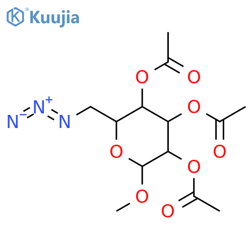 Methyl 2,3,4-tri-O-acetyl-6-azido-6-deoxy-a-D-glucopyranoside structure