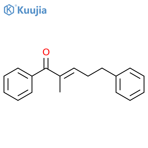 2-Penten-1-one, 2-methyl-1,5-diphenyl-, (2E)- structure