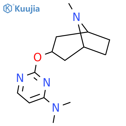 N,N-dimethyl-2-({8-methyl-8-azabicyclo[3.2.1]octan-3-yl}oxy)pyrimidin-4-amine structure