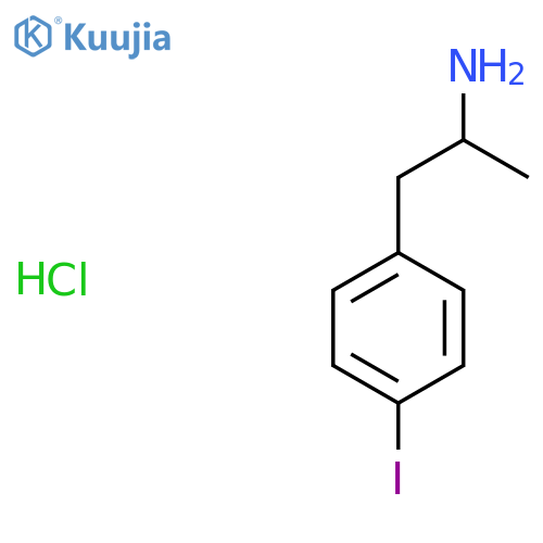 Benzeneethanamine,4-iodo-a-methyl-, hydrochloride (1:1) structure