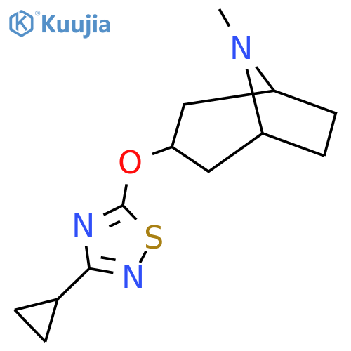 3-[(3-Cyclopropyl-1,2,4-thiadiazol-5-yl)oxy]-8-methyl-8-azabicyclo[3.2.1]octane structure