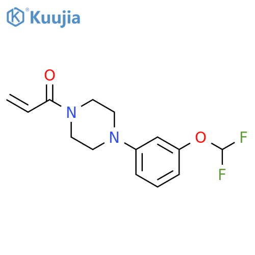 1-[4-[3-(Difluoromethoxy)phenyl]-1-piperazinyl]-2-propen-1-one structure
