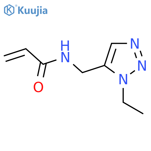 N-[(3-Ethyltriazol-4-yl)methyl]prop-2-enamide structure