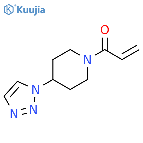 1-4-(1H-1,2,3-triazol-1-yl)piperidin-1-ylprop-2-en-1-one structure