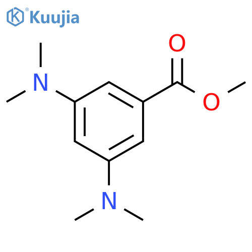 Benzoic acid, 3,5-bis(dimethylamino)-, methyl ester structure