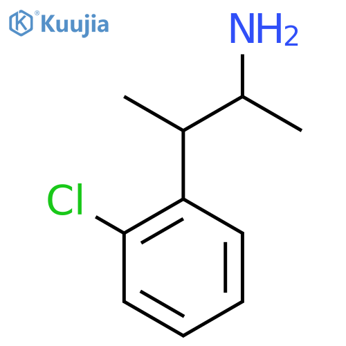 3-(2-Chlorophenyl)butan-2-amine structure
