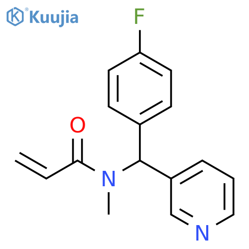 N-[(4-Fluorophenyl)-3-pyridinylmethyl]-N-methyl-2-propenamide structure