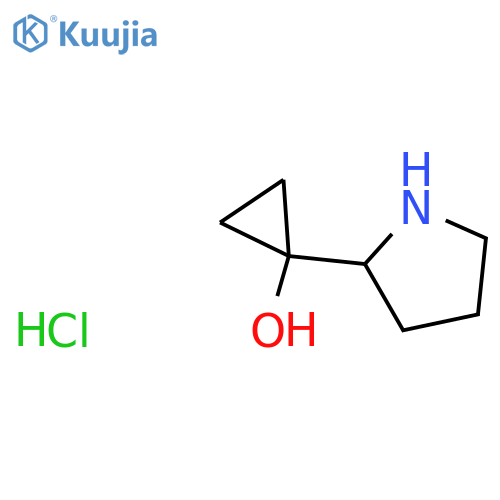 1-pyrrolidin-2-ylcyclopropanol hydrochloride structure