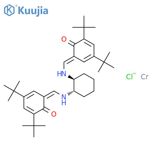 chromic;2,4-ditert-butyl-6-[[[(1S,2S)-2-[(3,5-ditert-butyl-6-oxido-cyclohexa-2,4-dien-1-ylidene)methylamino]cyclohexyl]amino]methylene]cyclohexa-2,4-dien-1-olate structure