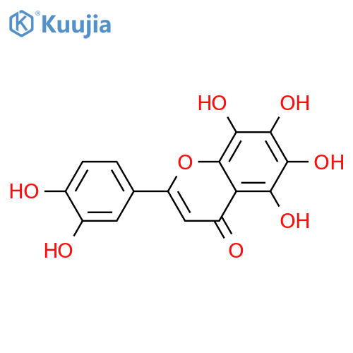 4H-1-Benzopyran-4-one,2-(3,4-dihydroxyphenyl)-5,6,7,8-tetrahydroxy- structure