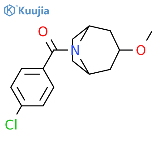 Methanone, (4-chlorophenyl)(3-methoxy-8-azabicyclo[3.2.1]oct-8-yl)- structure