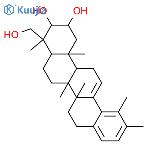 28-Nor-12,17,19,21-ursatetraene-2,3,23-triol; (2α,3α)-form structure