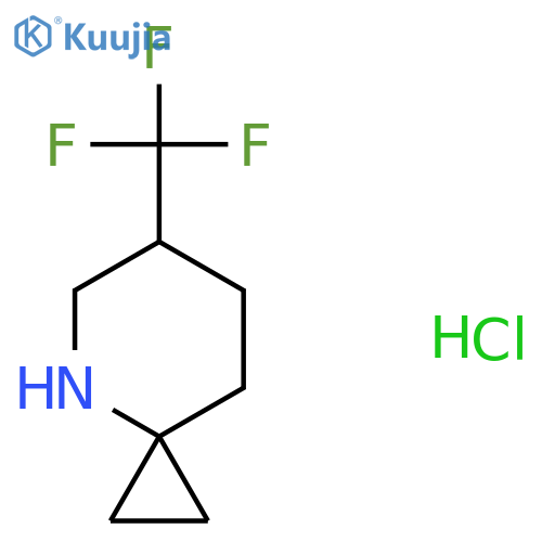 6-(trifluoromethyl)-4-azaspiro2.5octane hydrochloride structure
