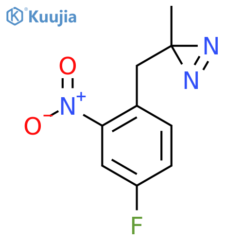 3-(4-fluoro-2-nitrophenyl)methyl-3-methyl-3H-diazirine structure