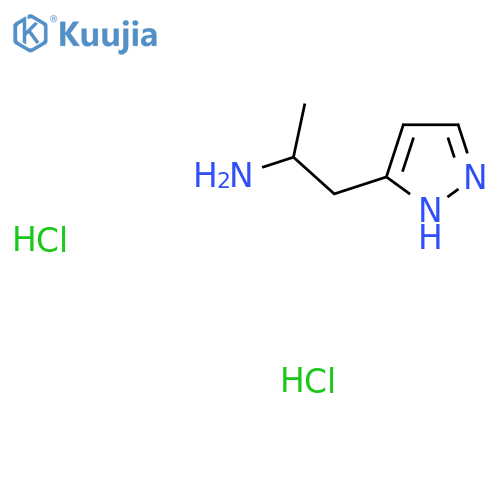 1-(1H-pyrazol-3-yl)propan-2-amine dihydrochloride structure