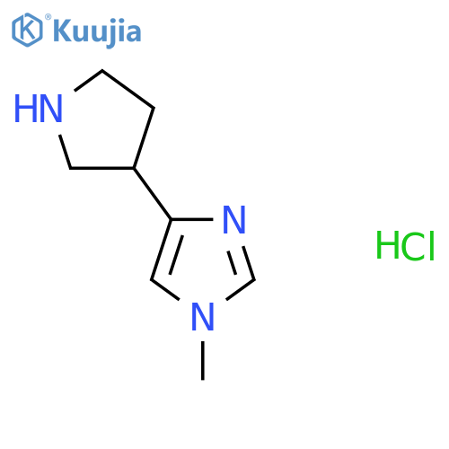 1-methyl-4-(pyrrolidin-3-yl)-1H-imidazole hydrochloride structure