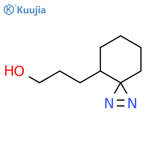 3-{1,2-diazaspiro2.5oct-1-en-4-yl}propan-1-ol structure