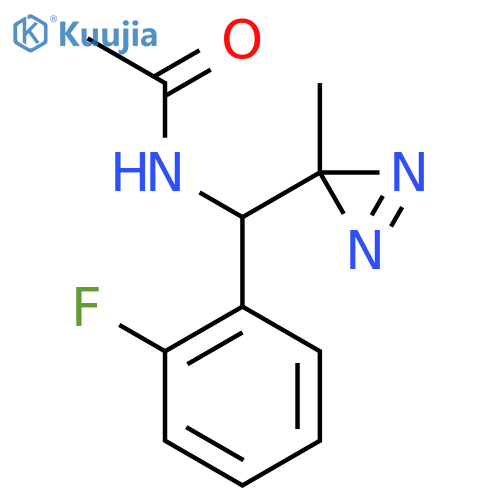 N-(2-fluorophenyl)(3-methyl-3H-diazirin-3-yl)methylacetamide structure