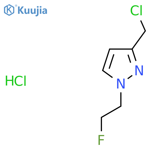 3-(Chloromethyl)-1-(2-fluoroethyl)-1H-pyrazole hydrochloride structure