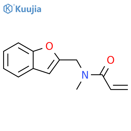 N-(1-benzofuran-2-yl)methyl-N-methylprop-2-enamide structure