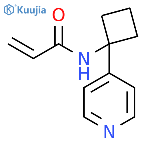 N-1-(pyridin-4-yl)cyclobutylprop-2-enamide structure