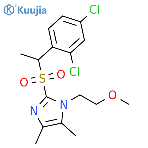1H-Imidazole, 2-[[1-(2,4-dichlorophenyl)ethyl]sulfonyl]-1-(2-methoxyethyl)-4,5-dimethyl- structure