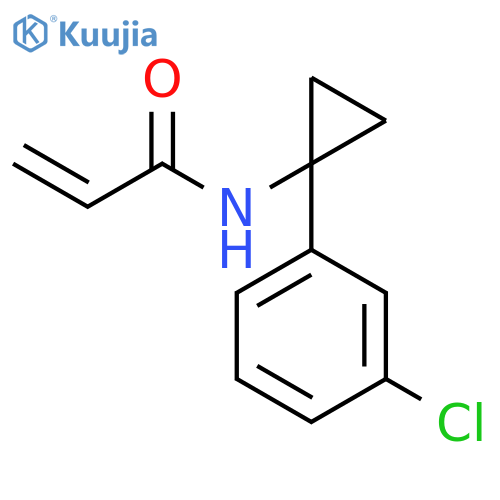 N-1-(3-chlorophenyl)cyclopropylprop-2-enamide structure