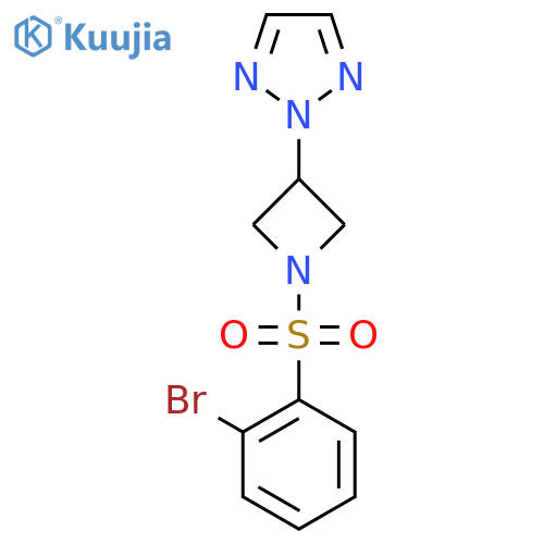 2-[1-(2-bromobenzenesulfonyl)azetidin-3-yl]-2H-1,2,3-triazole structure