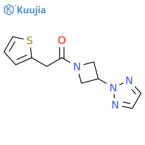 2-(thiophen-2-yl)-1-3-(2H-1,2,3-triazol-2-yl)azetidin-1-ylethan-1-one structure