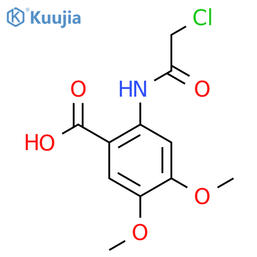 2-(Chloroacetyl)amino-4,5-dimethoxybenzoic Acid structure