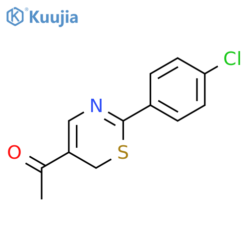 1-2-(4-Chlorophenyl)-6H-1,3-thiazin-5-ylethan-1-one structure