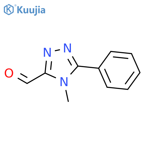 4-methyl-5-phenyl-4H-1,2,4-triazole-3-carbaldehyde structure