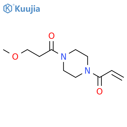 1-[4-(3-Methoxypropanoyl)piperazin-1-yl]prop-2-en-1-one structure