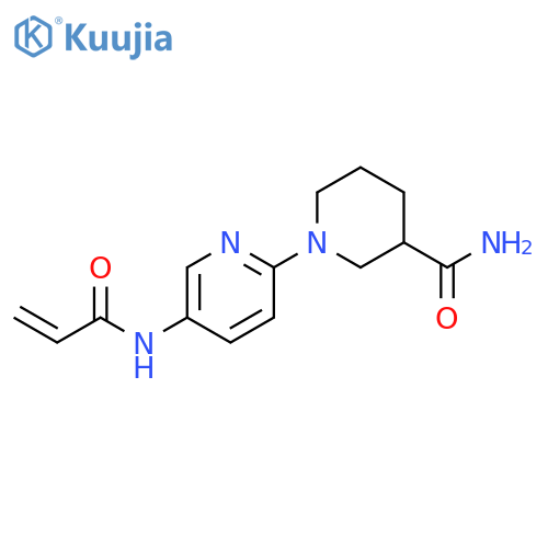 1-[5-[(1-Oxo-2-propen-1-yl)amino]-2-pyridinyl]-3-piperidinecarboxamide structure