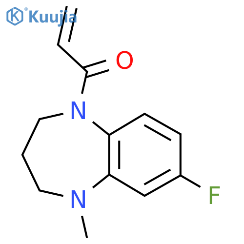 1-(7-Fluoro-5-methyl-3,4-dihydro-2H-1,5-benzodiazepin-1-yl)prop-2-en-1-one structure