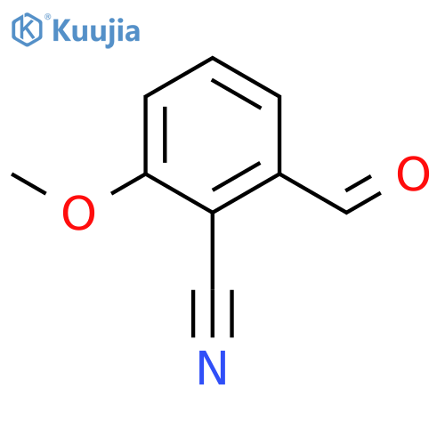 2-formyl-6-methoxybenzonitrile structure
