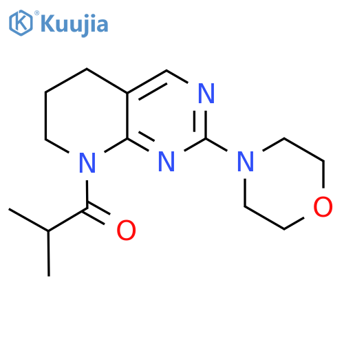 2-methyl-1-[2-(morpholin-4-yl)-5H,6H,7H,8H-pyrido[2,3-d]pyrimidin-8-yl]propan-1-one structure