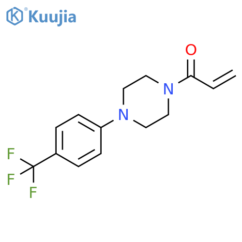 1-[4-[4-(Trifluoromethyl)phenyl]-1-piperazinyl]-2-propen-1-one structure