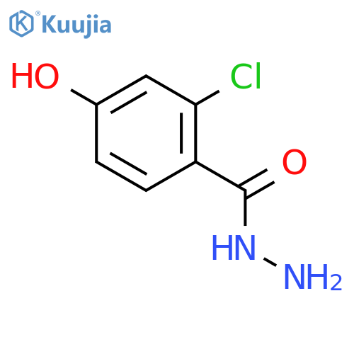 Benzoic acid, 2-chloro-4-hydroxy-, hydrazide structure