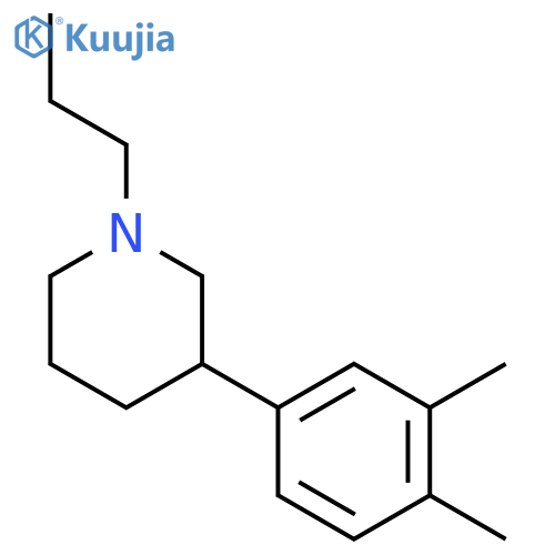 3-(3,4-Dimethylphenyl)-1-propyl-piperidine Hydrochloride structure