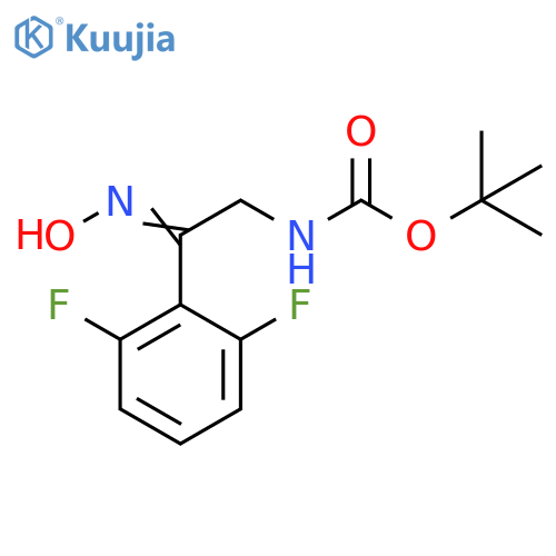 t-Butyl N-[(2z)-2-(2,6-difluorophenyl)-2-(hydroxyimino)ethyl]carbamate structure